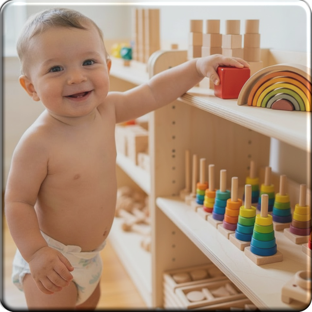 Bebé con organizador