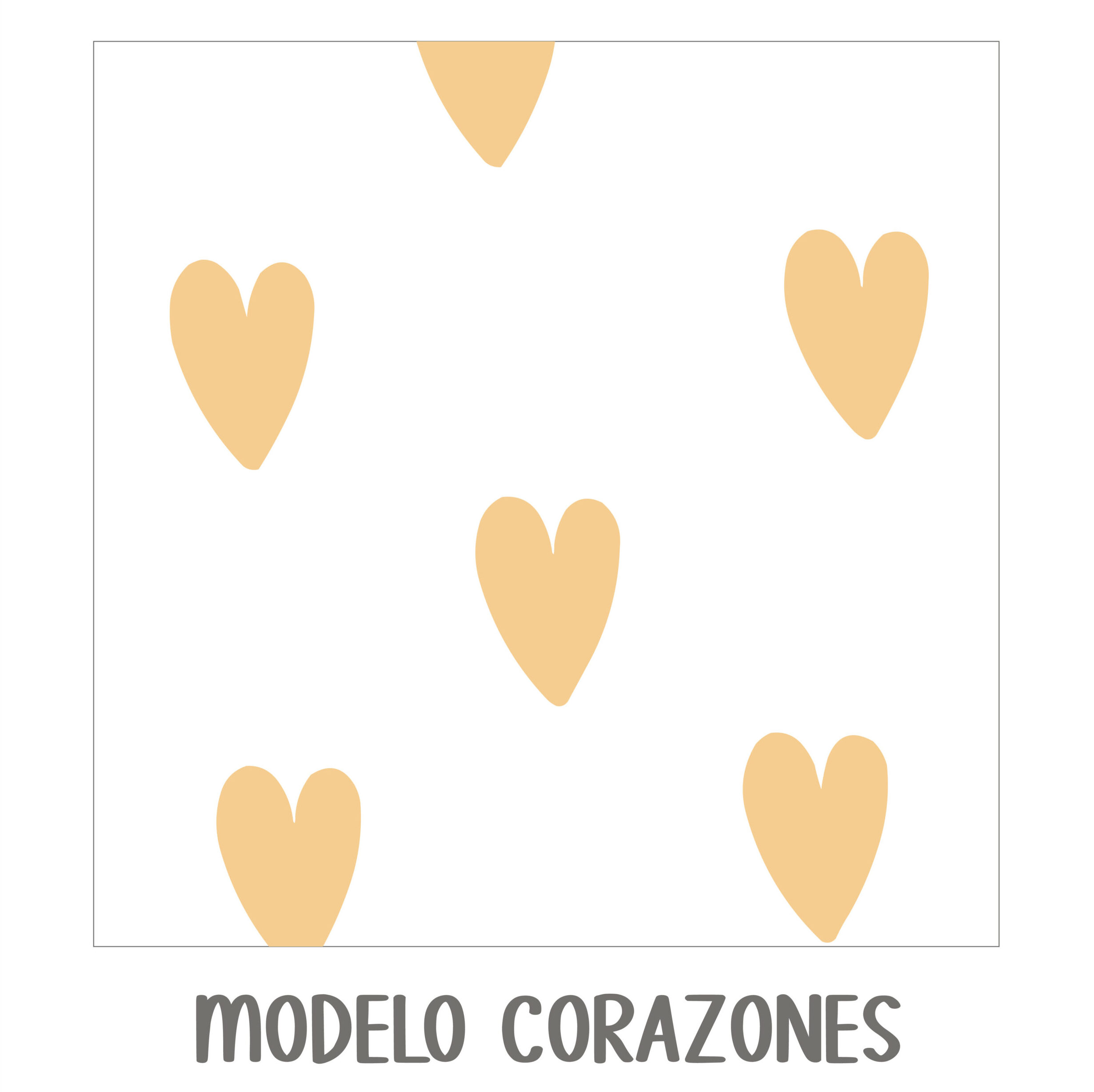 Papel modelo corazones