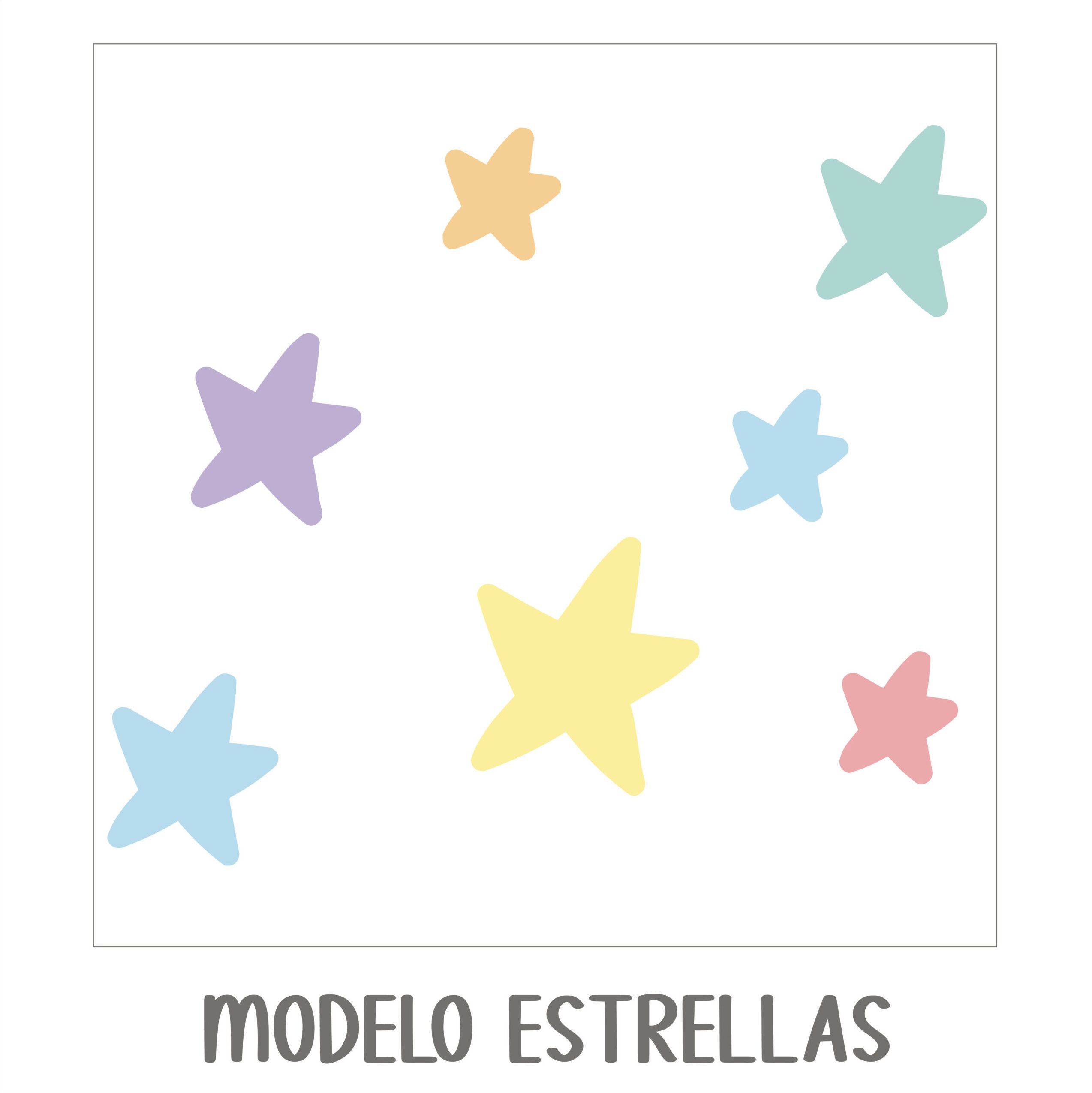 Papel modelo estrellas