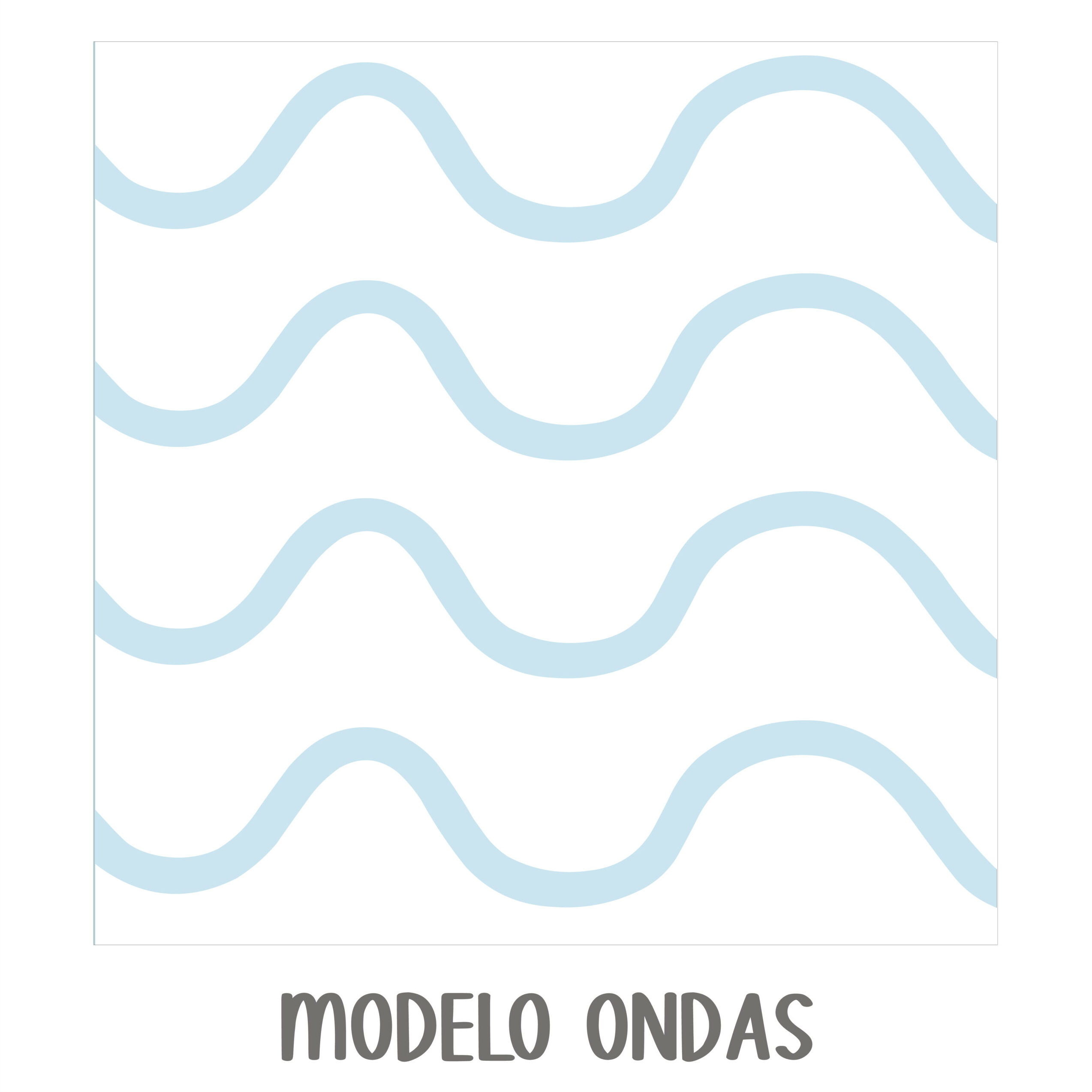 Papel modelo ondas